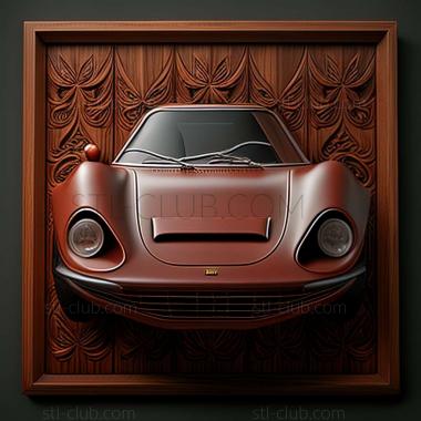 3D мадэль Ferrari Dino (STL)